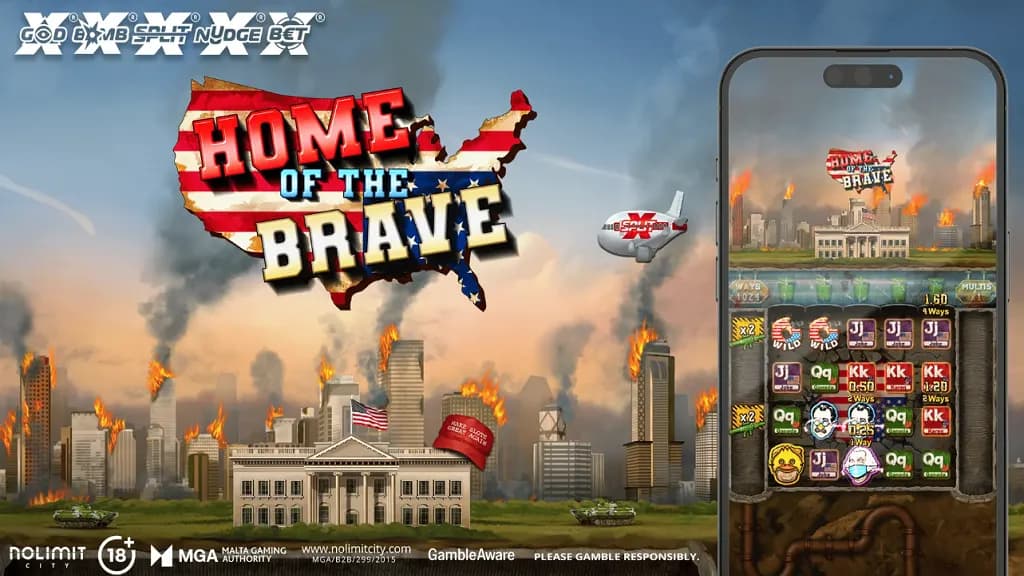 Nolimit City의 파격적인 풍자, 'Home of the Brave' 완벽 리뷰